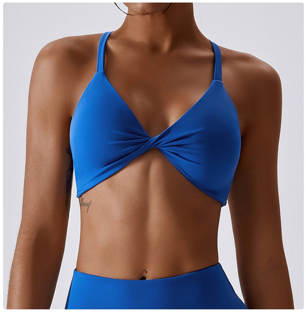 Thrive Front Twisted Sports Bra - EMPWR ACTIVE